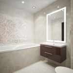 Ванная комната бежевый кофейные тона работы дизайнера фото